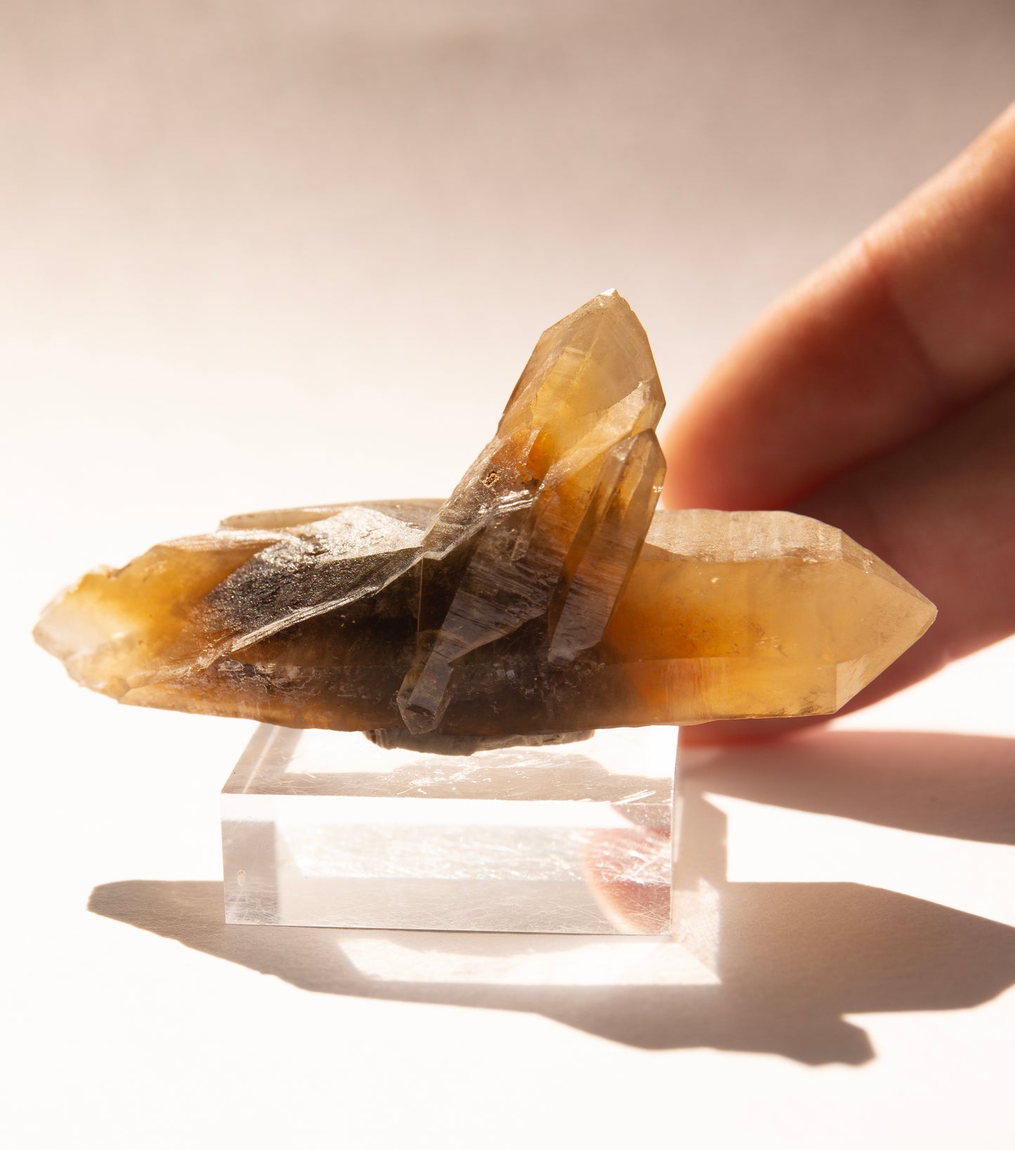 Australian citrine crystal group