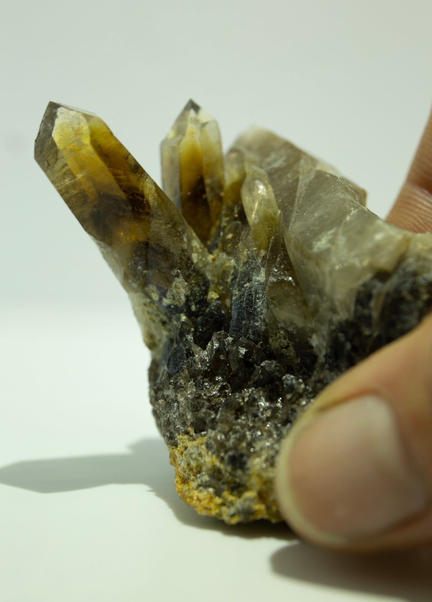 Australian citrine cluster