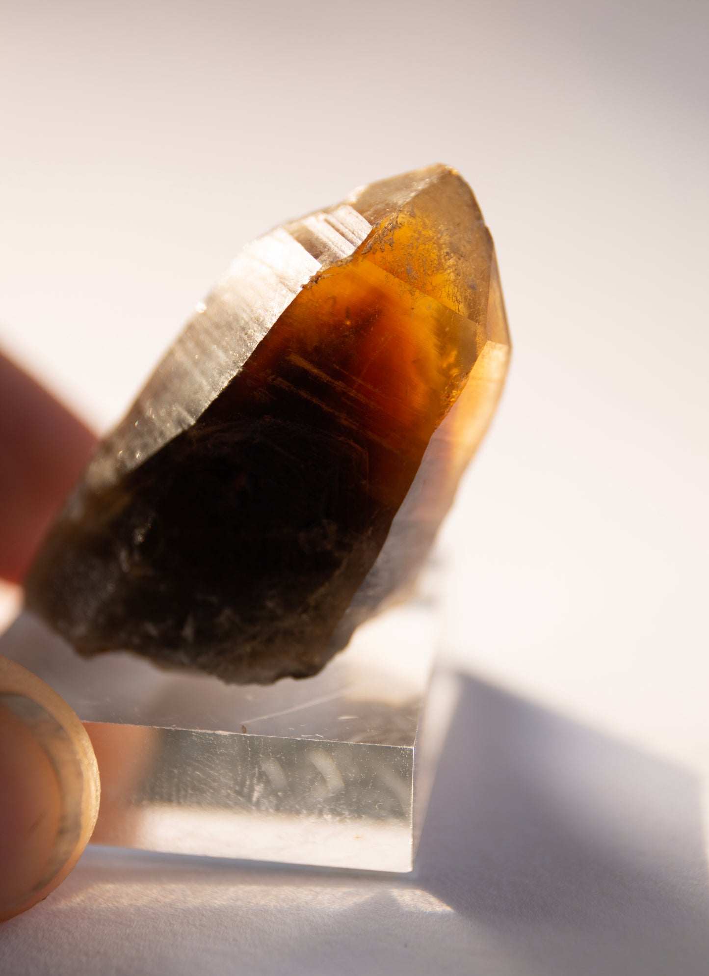 Australian citrine crystal point