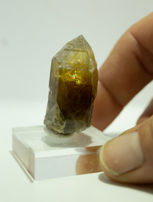 Yellow Australian citrine crystal